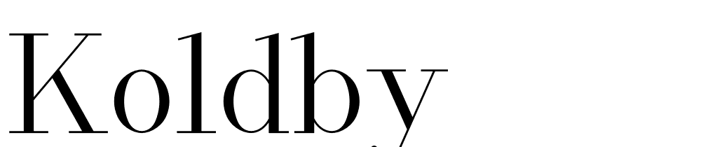 koldby font family download free