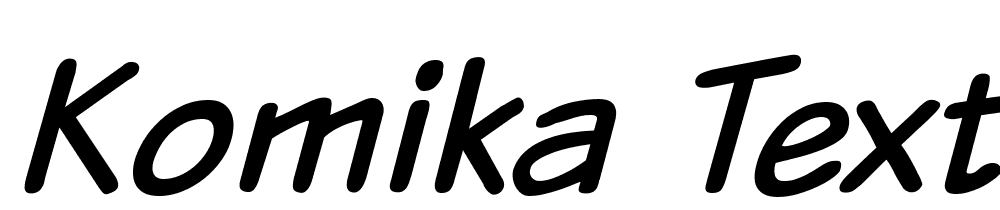 Komika-Text-Italic font family download free