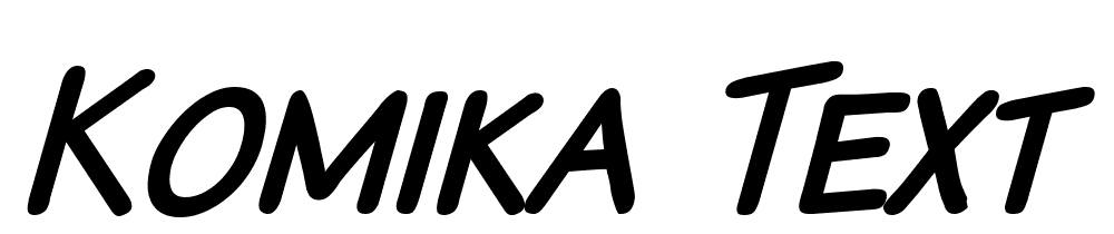 Komika-Text-Kaps-Italic font family download free