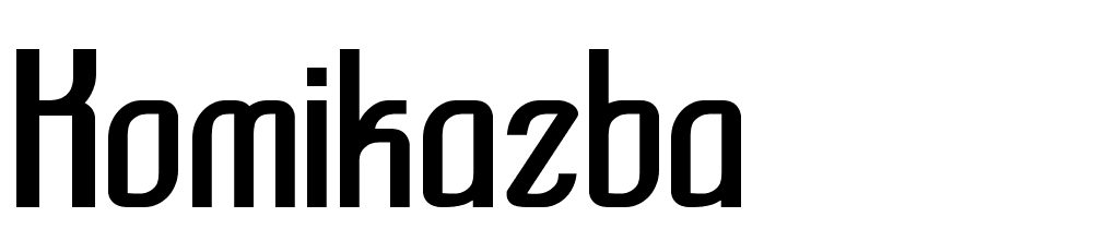 Komikazba font family download free