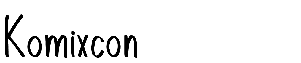 KomixCon font family download free