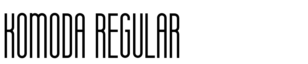 Komoda-Regular font family download free