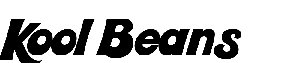 Kool-Beans font family download free