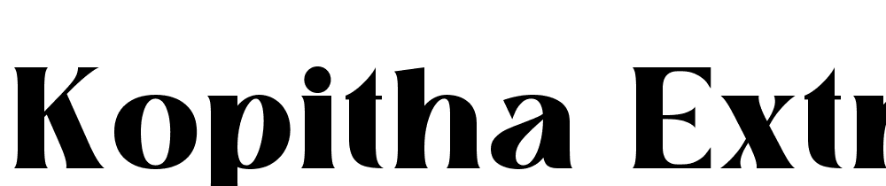 Kopitha Extra font family download free