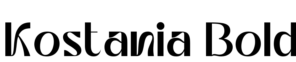 Kostania-Bold font family download free