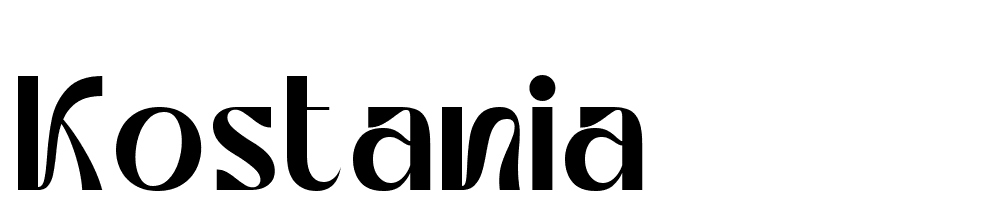 kostania font family download free