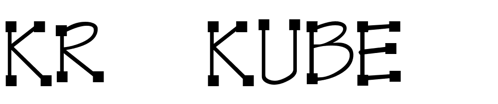 KR-Kube font family download free