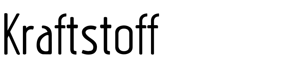 Kraftstoff font family download free