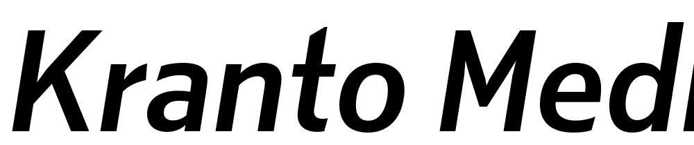 Kranto-Medium-Display-Italic font family download free