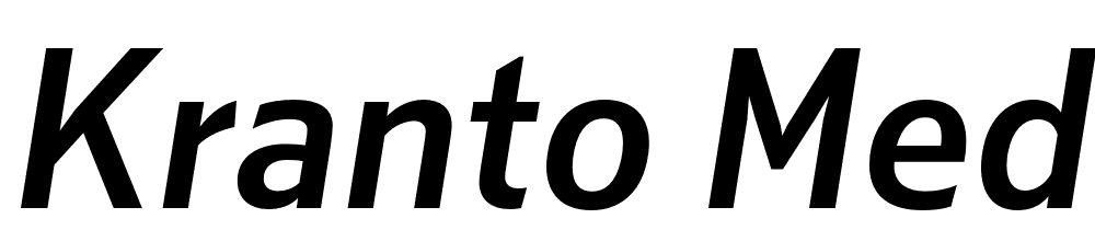 Kranto-Medium-Normal-Italic font family download free