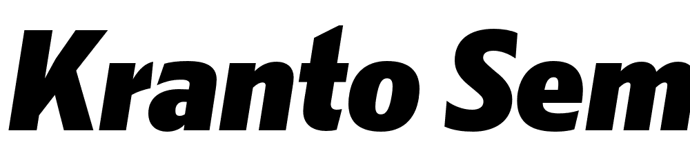 Kranto-SemiCond-Black-Display-Italic font family download free