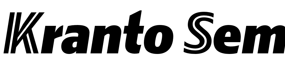 Kranto-SemiCond-Black-Display-Italic-Inline font family download free