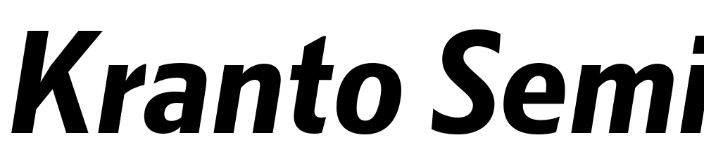 Kranto-SemiCond-Bold-Normal-Italic font family download free