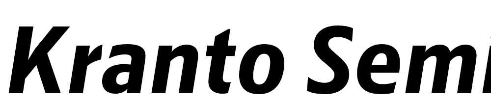 Kranto-SemiCond-Bold-Text-Italic font family download free