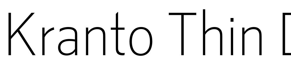 Kranto-Thin-Display font family download free