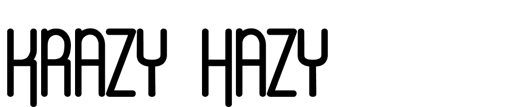 krazy_hazy font family download free