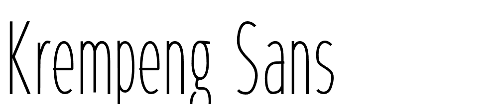 krempeng_sans font family download free