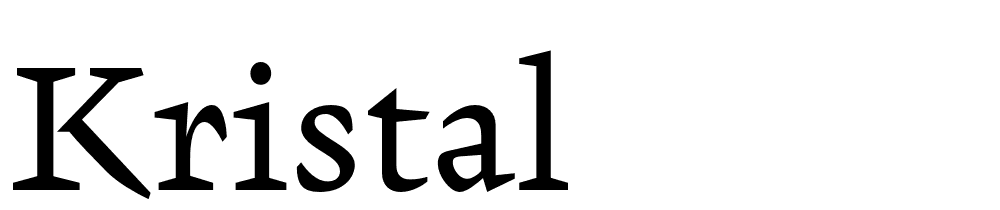 Kristal font family download free