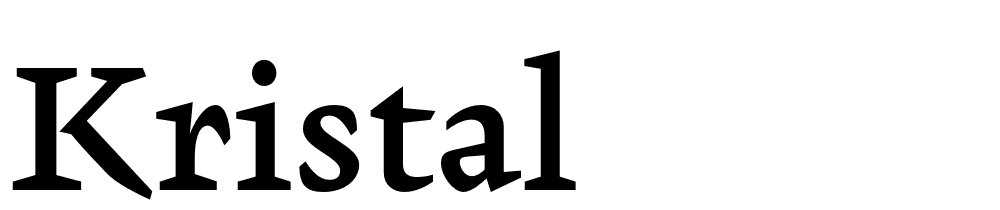 Kristal font family download free