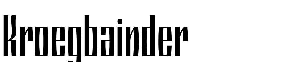 kroegbainder font family download free