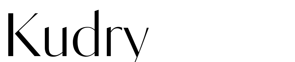 Kudry font family download free