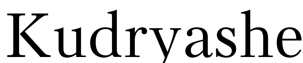 Kudryashev font family download free