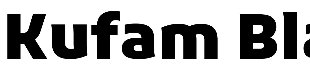 Kufam-Black font family download free