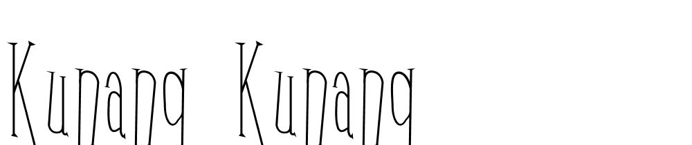 Kunang-Kunang font family download free