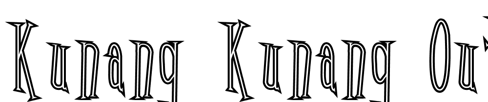 Kunang-Kunang-outline font family download free