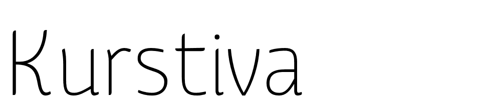 Kurstiva font family download free