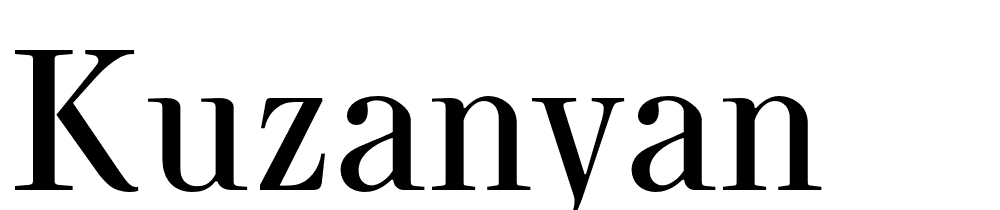 Kuzanyan font family download free