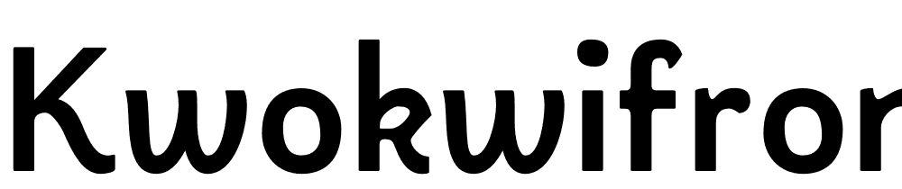 KwokwiFront-Regular font family download free