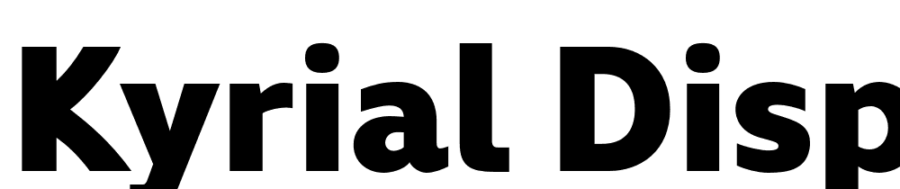 Kyrial-Display-Pro-Black font family download free