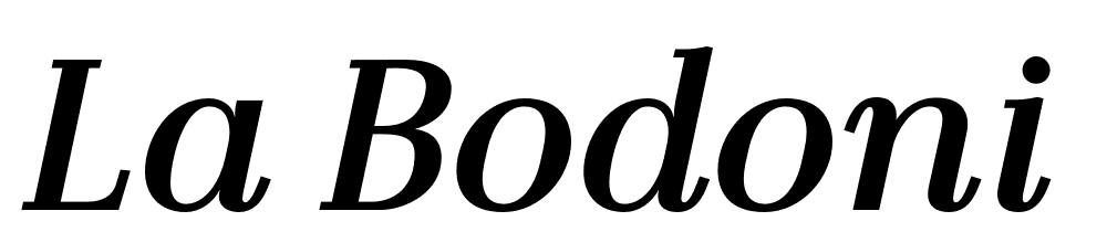 La Bodoni font family download free