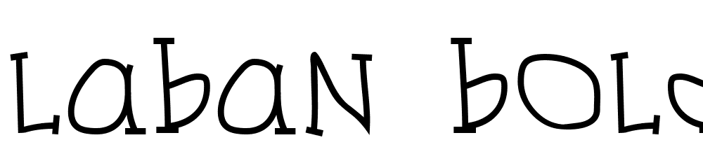 Laban-Bold font family download free