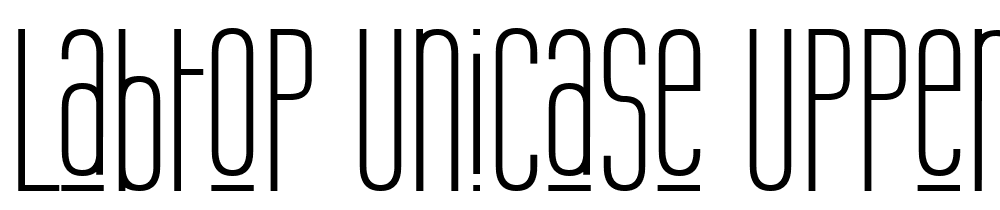 Labtop-Unicase-Upper font family download free