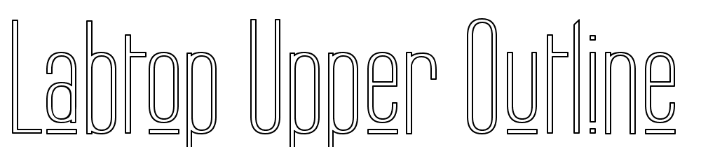 Labtop-Upper-Outline font family download free