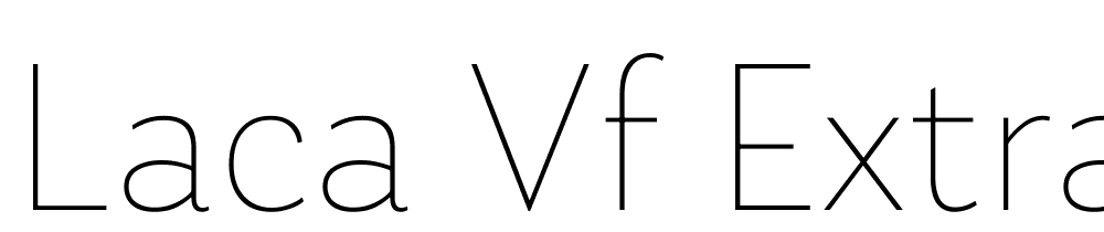 Laca-VF-ExtraLight font family download free