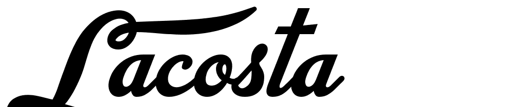 Lacosta font family download free