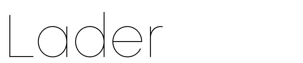 Lader font family download free