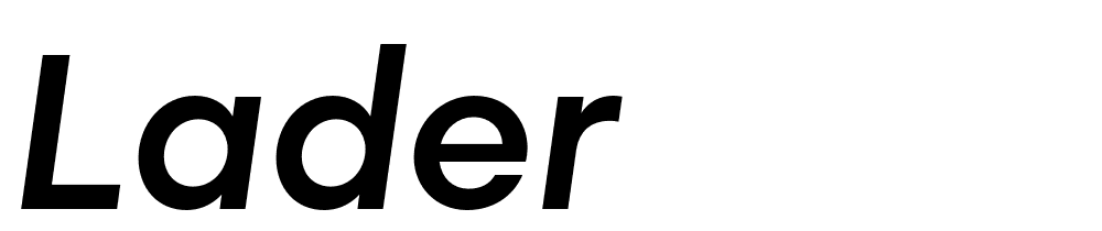 Lader font family download free