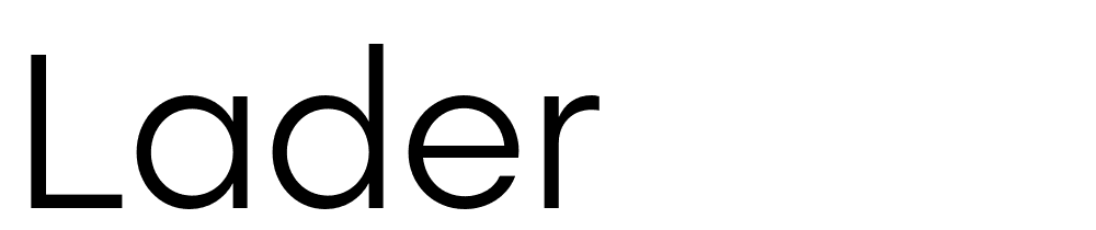 Lader font family download free