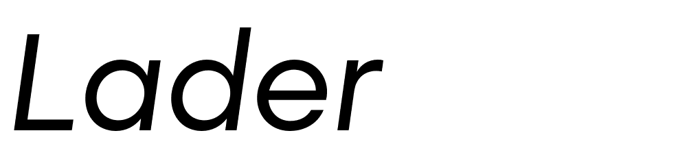 Lader font family download free