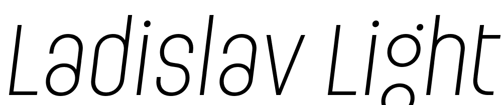 Ladislav-Light-Italic font family download free