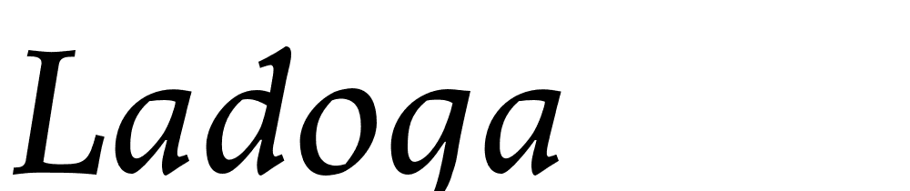 Ladoga font family download free