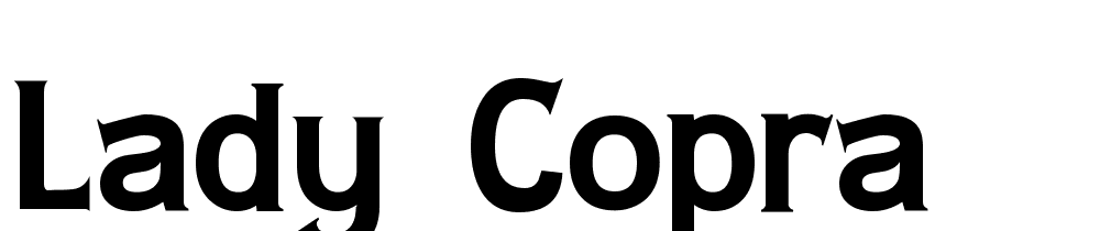 Lady Copra font family download free