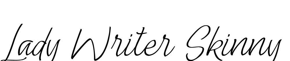 Lady Writer Skinny font family download free