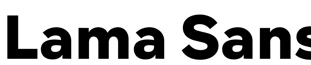 Lama-Sans-Black font family download free