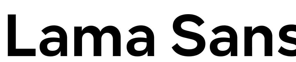 Lama Sans font family download free