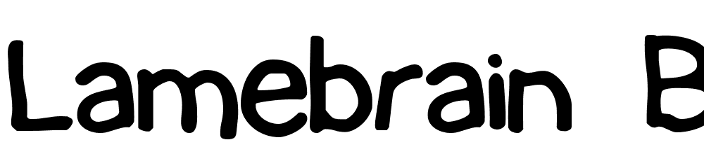 Lamebrain BRK font family download free